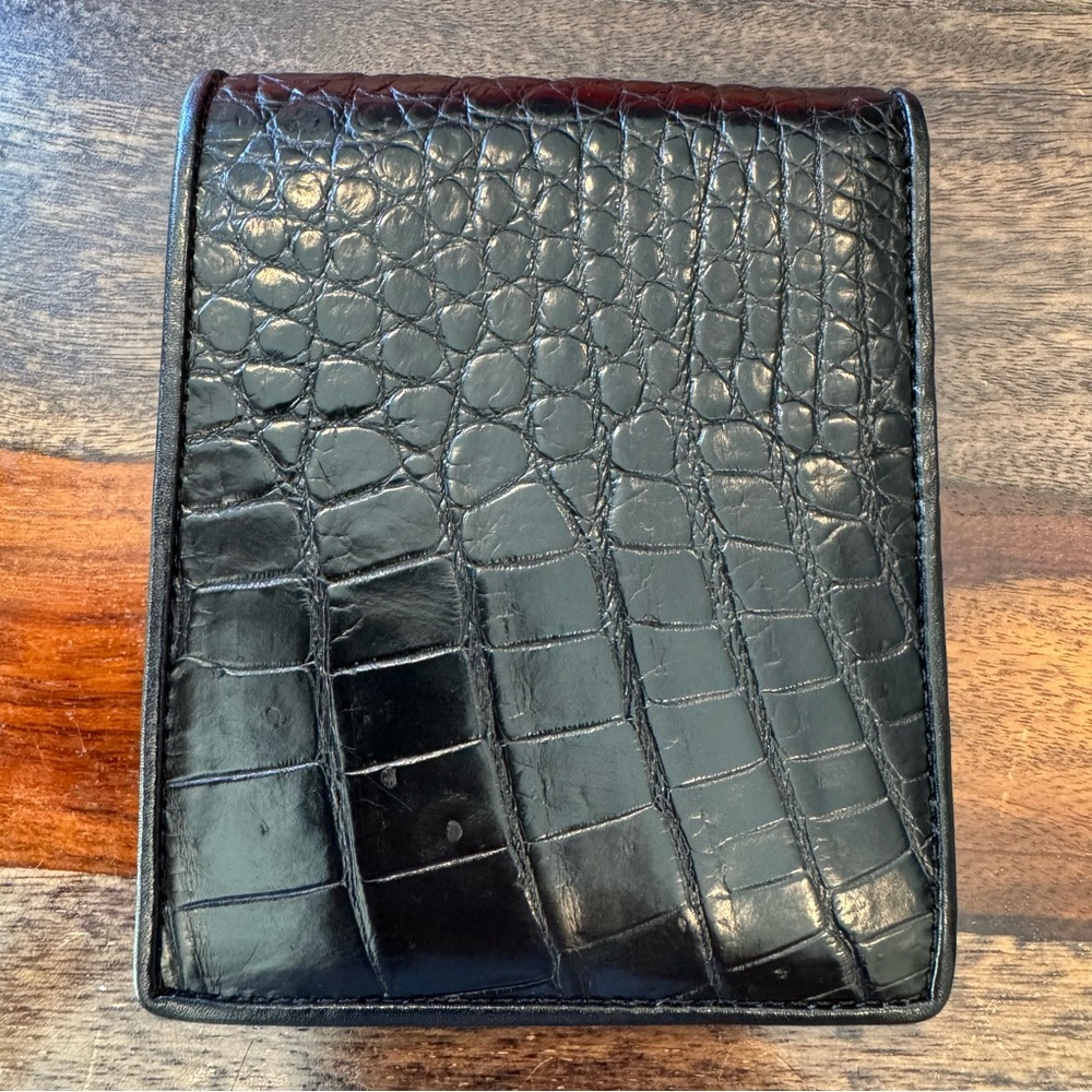 Bi-Fold Authentic Crocodile Leather Wallet 1B - Picture 6 of 15